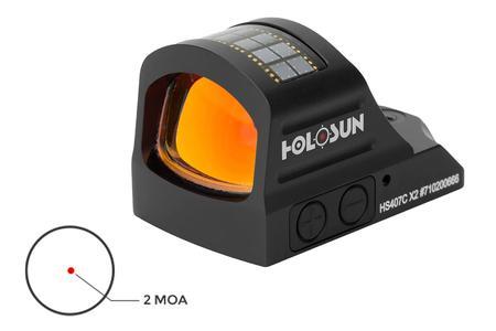 Holosun HS407C X2 Red Dot Sight, 2 MOA