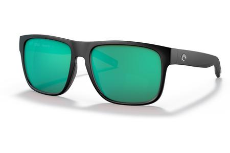SPEARO XL WITH MATTE BLACK FRAME AND GREEN MIRROR LENSES
