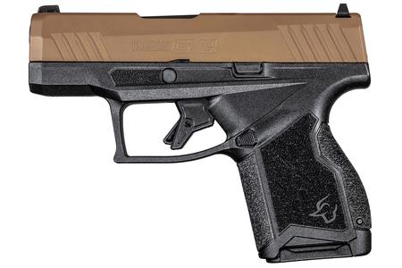 TAURUS GX4 9MM MICRO COMPACT PISTOL WITH TROY/COYOTE CERAKOTE SLIDE