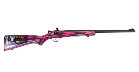 KEYSTONE SPORTING Crickett 22 LR Youth Bolt-Action Rifle with Pink and Black Laminate Stock