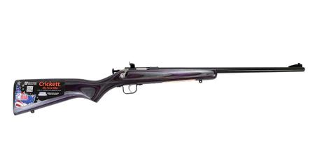 KEYSTONE SPORTING Crickett 22LR Youth Bolt-Action Rimfire Rifle with Purple Laminate Stock