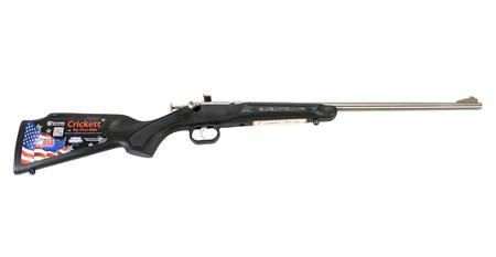 KEYSTONE SPORTING Crickett 22 WMR Youth Bolt-Action Rimfire Rifle with Black Synthetic Stock and Stainless Steel Barrel