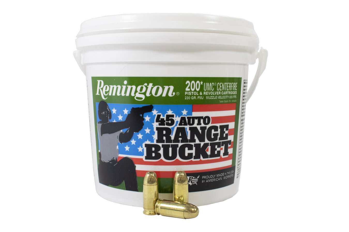 Remington 45 Auto 230 Gr FMJ UMC 200 Round Range Bucket Sportsman s 