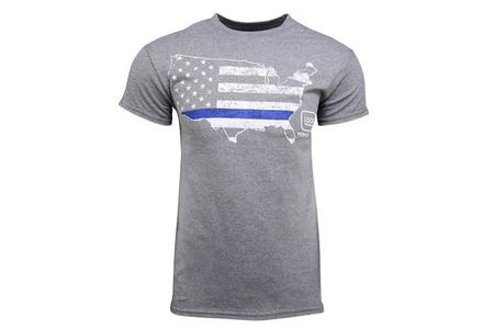 BLUE LINE PATRIOT SS TEE