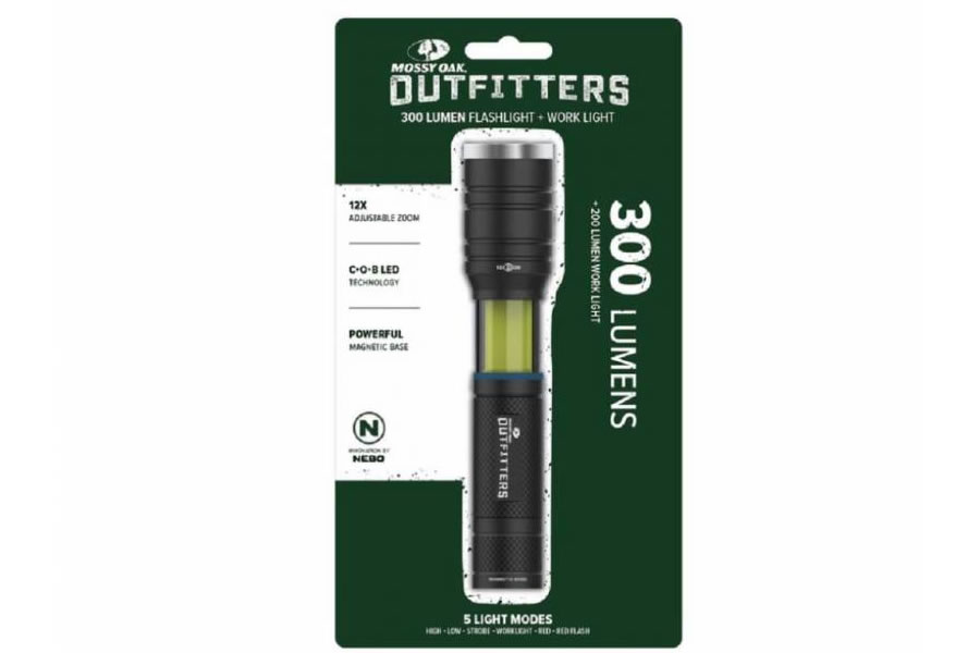 Mossy Oak Outfitters 2-in-1 Flashlight 300 Lumen