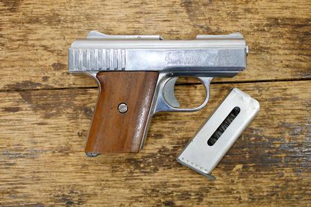 P-25 25 AUTO POLICE TRADE-IN PISTOL WOOD GRIPS