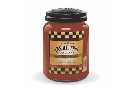 AMBER LEAVES 26 OZ JAR CANDLE