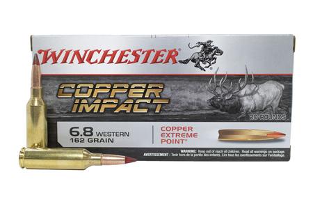 6.8 WESTERN 162 GR COPPER EXTREME POINT 20/BOX