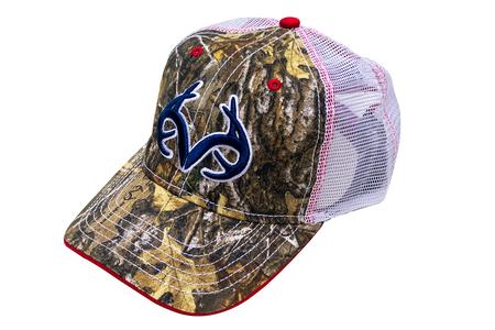 RED WHITE AND BLUE MESH BACK CAP