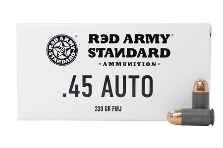 RED ARMY STANDARD 45 ACP 230 gr FMJ Steel Case 50/Box