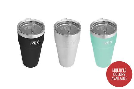 Yeti Rambler 26 oz Stackable Cup with Straw Lid, Stainless Steel