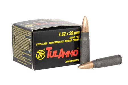 TULA AMMO 7.62X39mm 122 gr FMJ Steel Case 20/Box