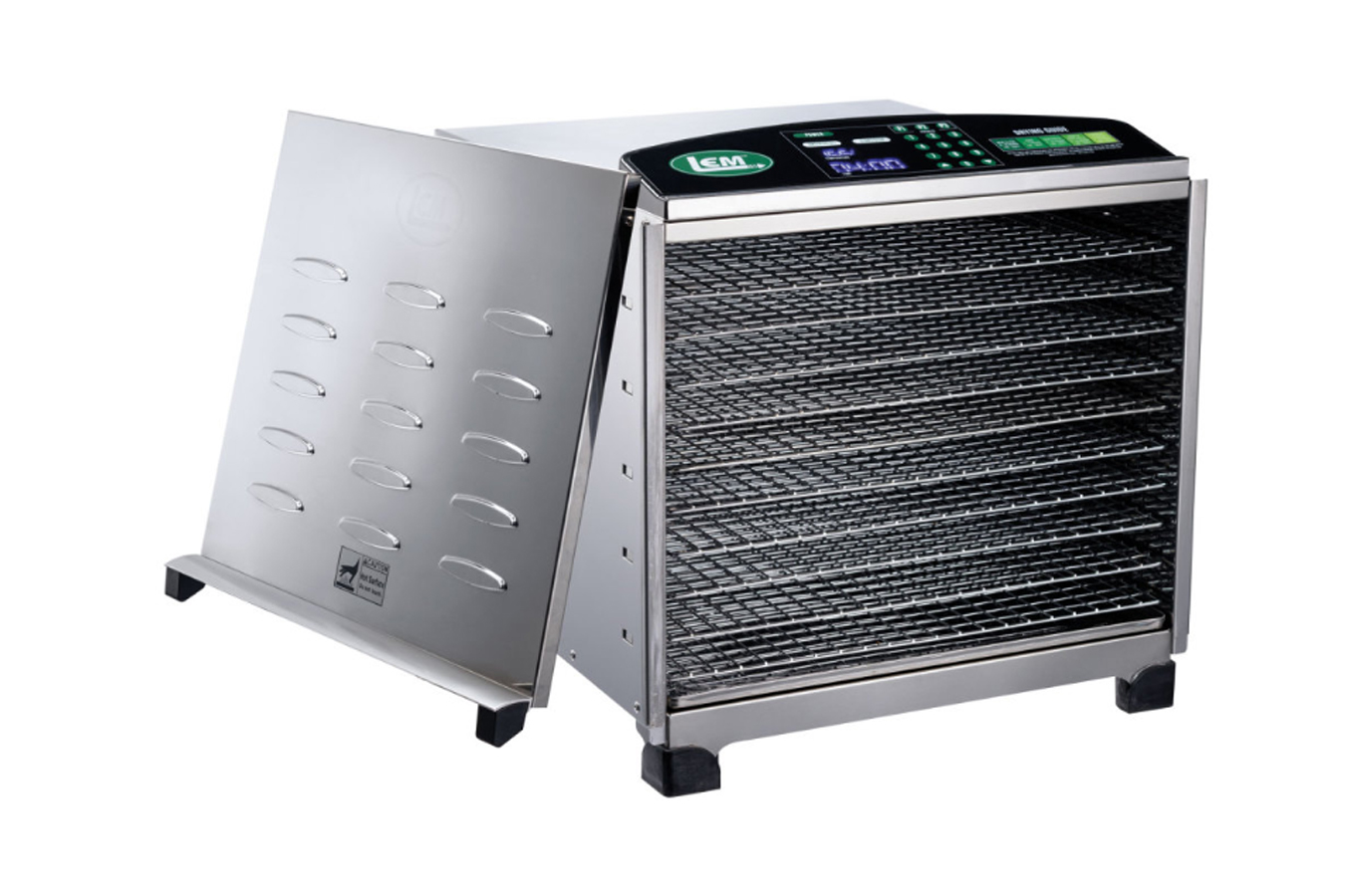 BIG BITE DIGITAL STAINLESS STEEL DEHYDRATOR WITH CHROME PLATED TRAYS