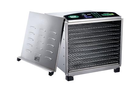 BIG BITE DIGITAL STAINLESS STEEL DEHYDRATOR WITH CHROME PLATED TRAYS