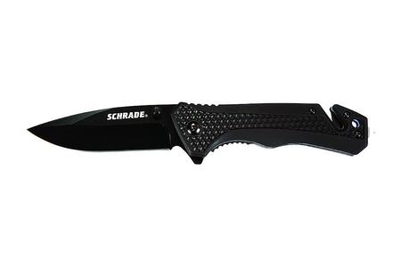 SCHRADE SCH704CP W/ CUTTER BLK 3.25` FOLDING KNIFE