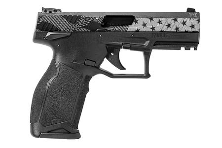 TAURUS TX22 22LR Rimfire Pistol with Engraved US Flag Slide