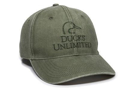 DUCKS UNLIMITED DU56B OLIVE LOGO HAT