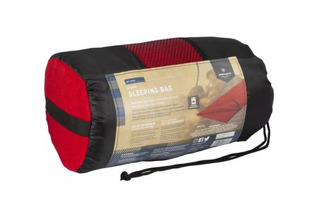 FLEECE SLEEPING BAG, RED