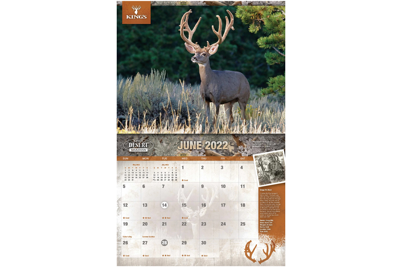 Kings Camo 2022 King`s Mule Deer Calendar | Vance Outdoors