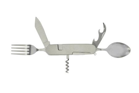 FOLDING KNIFE FORK SPOON MULTI TOOL