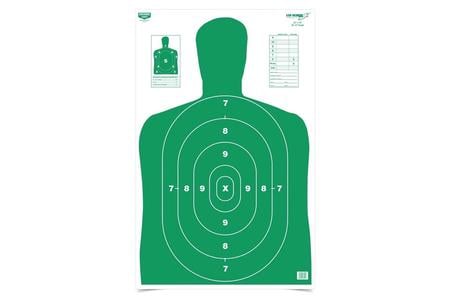 EZE SCORER TARGETS 23X35 INCH GREEN SILHOUETTE W SCORE TABLE 5 PACK