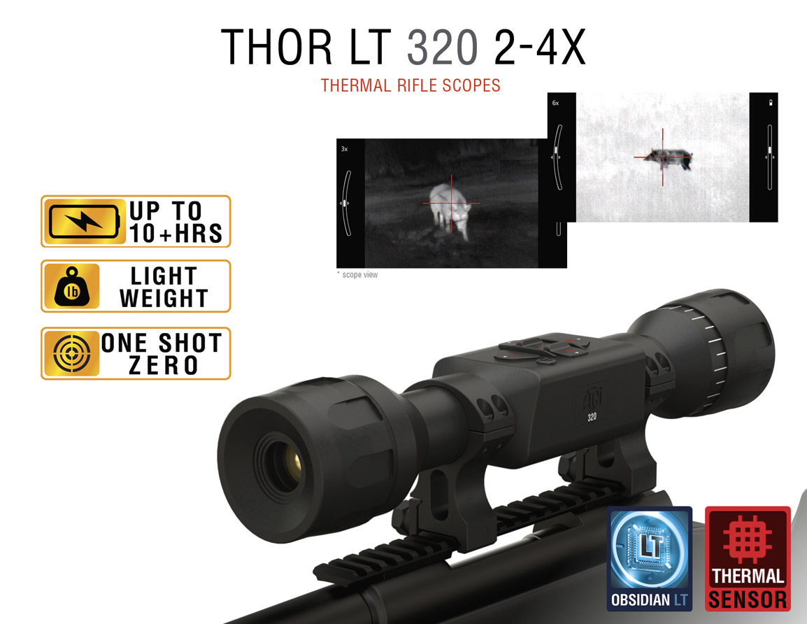 ATN ThOR LT 2x-4x Thermal Rifle Scope