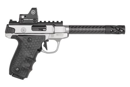 SMITH AND WESSON SW22 Victory 22LR Performance Center Target Model with Carbon Fiber Barrel and Crimson Trace Red Dot