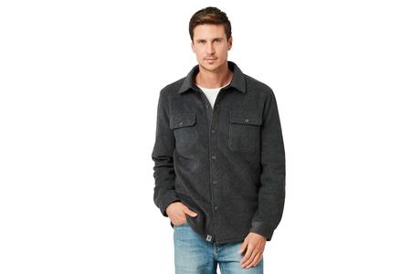 SUEDED CHILL OUT FLEECE SHIRT JACKET
