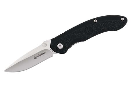 REMINGTON SPORTSMAN BLACK HANDLE FOLDING KNIFE