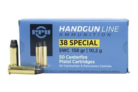 Ppu 38 Special 158 gr SWC 50/Box
