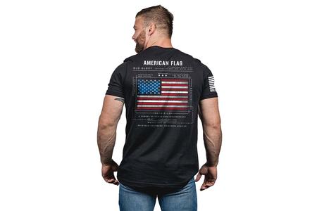 AMERICAN FLAG SCHEMATIC SS TEE USA MADE