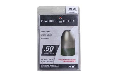 CVA INC POWERBELT BULLETS 20 PK 50 CAL 348GR LEAD HP