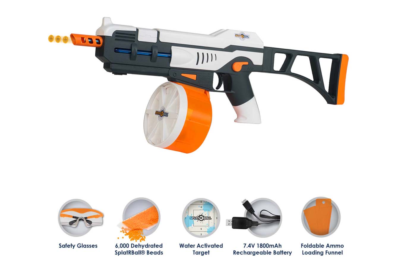 Splat R Ball SRB1200 Full Auto Soft Water Bead Blaster Kit