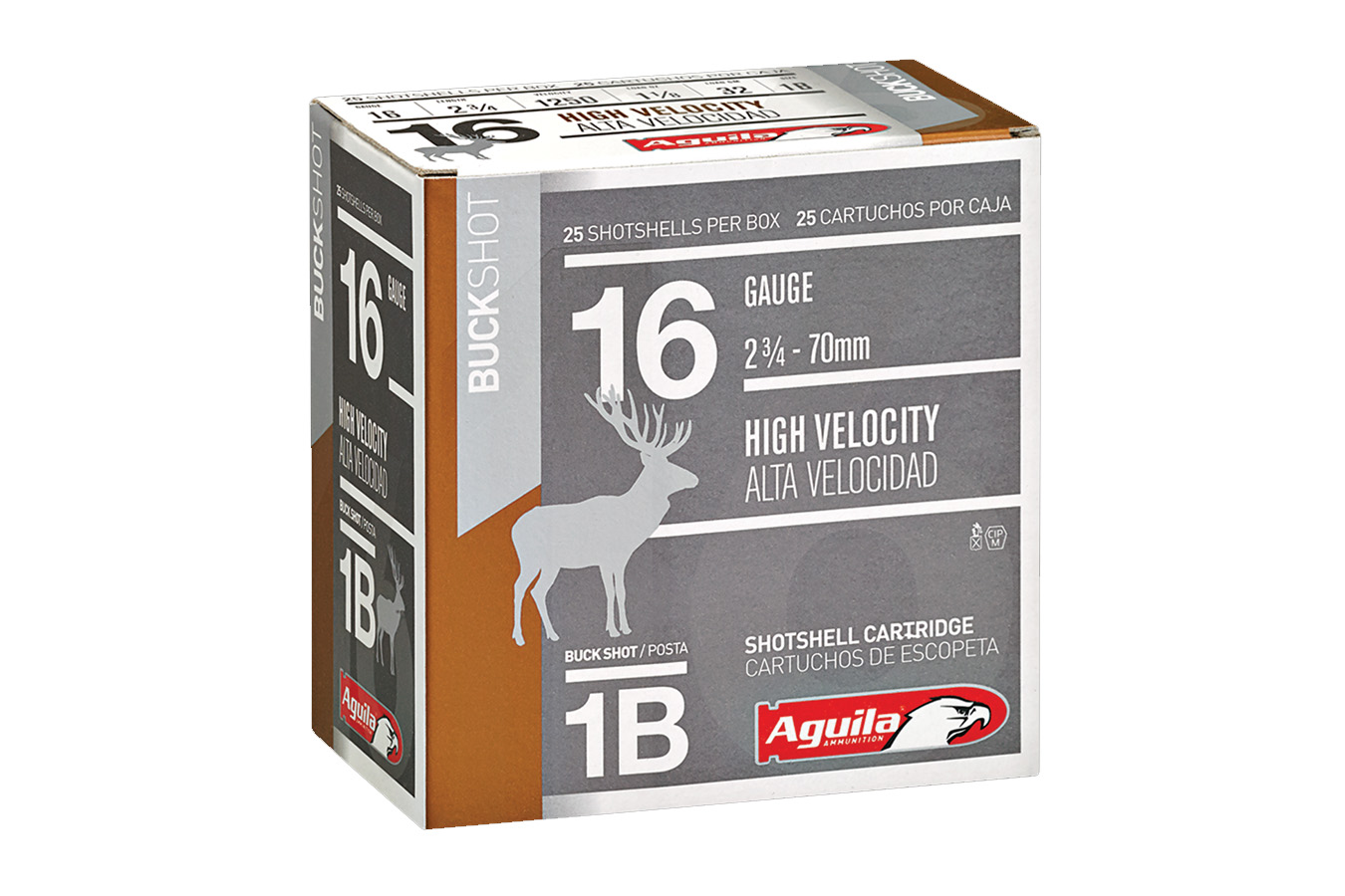 Aguila 16 Gauge 2-3/4 Inch 1 Buck Shot Shotshells 25/Box