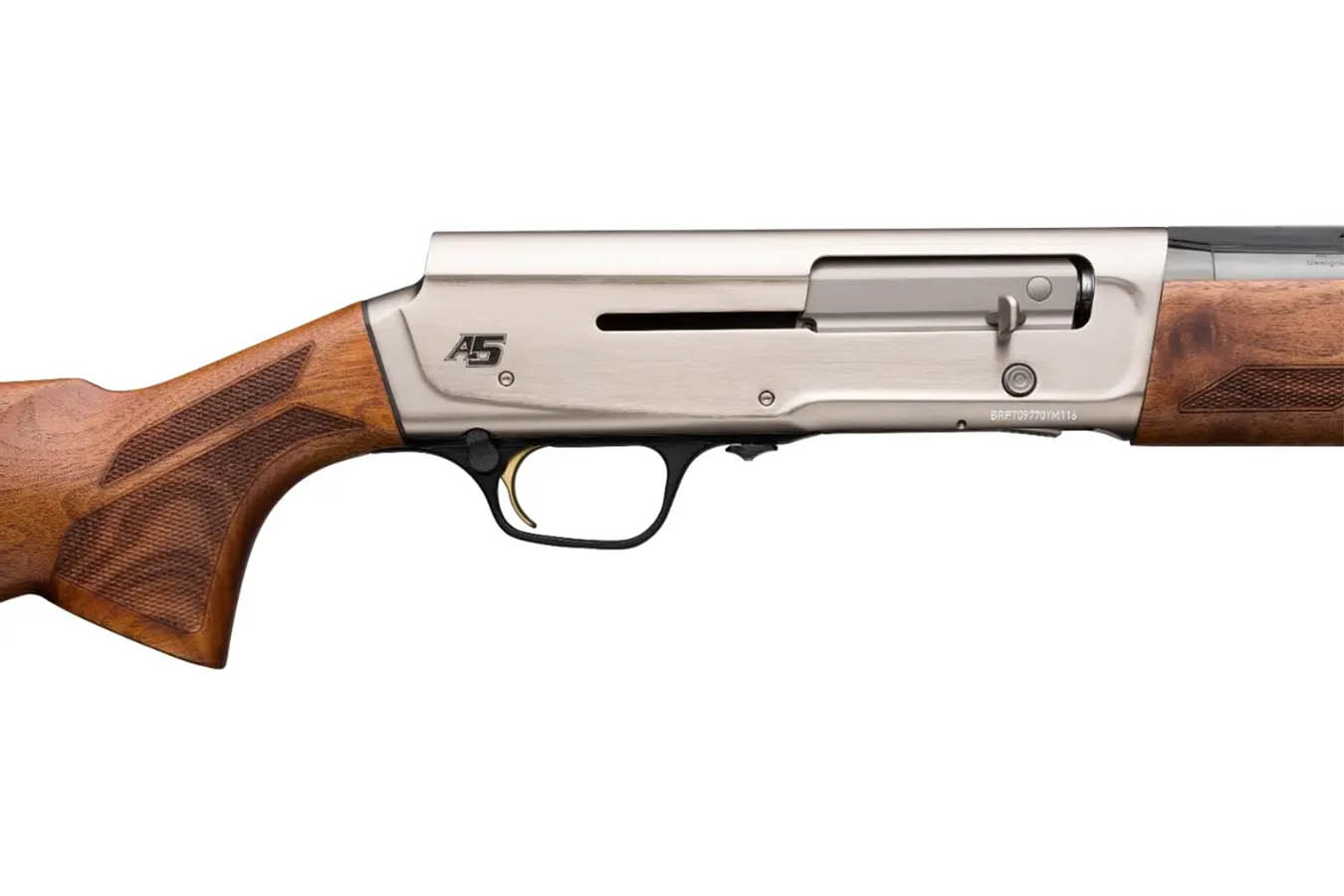 BROWNING FIREARMS A5 Upland 20-Gauge Semi-Auto Shotgun with Walnut Stock and Nickel Plated Receiver