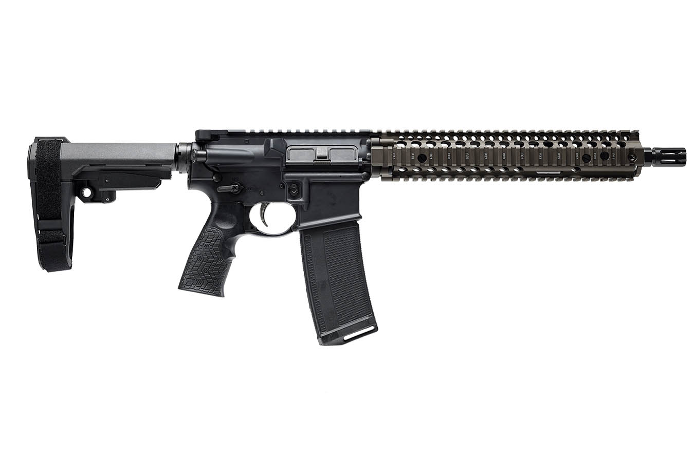 DANIEL DEFENSE GL/SSC 5.56mm Semi-Auto Pistol with 12.5 Inch Barrel and FDE Rail