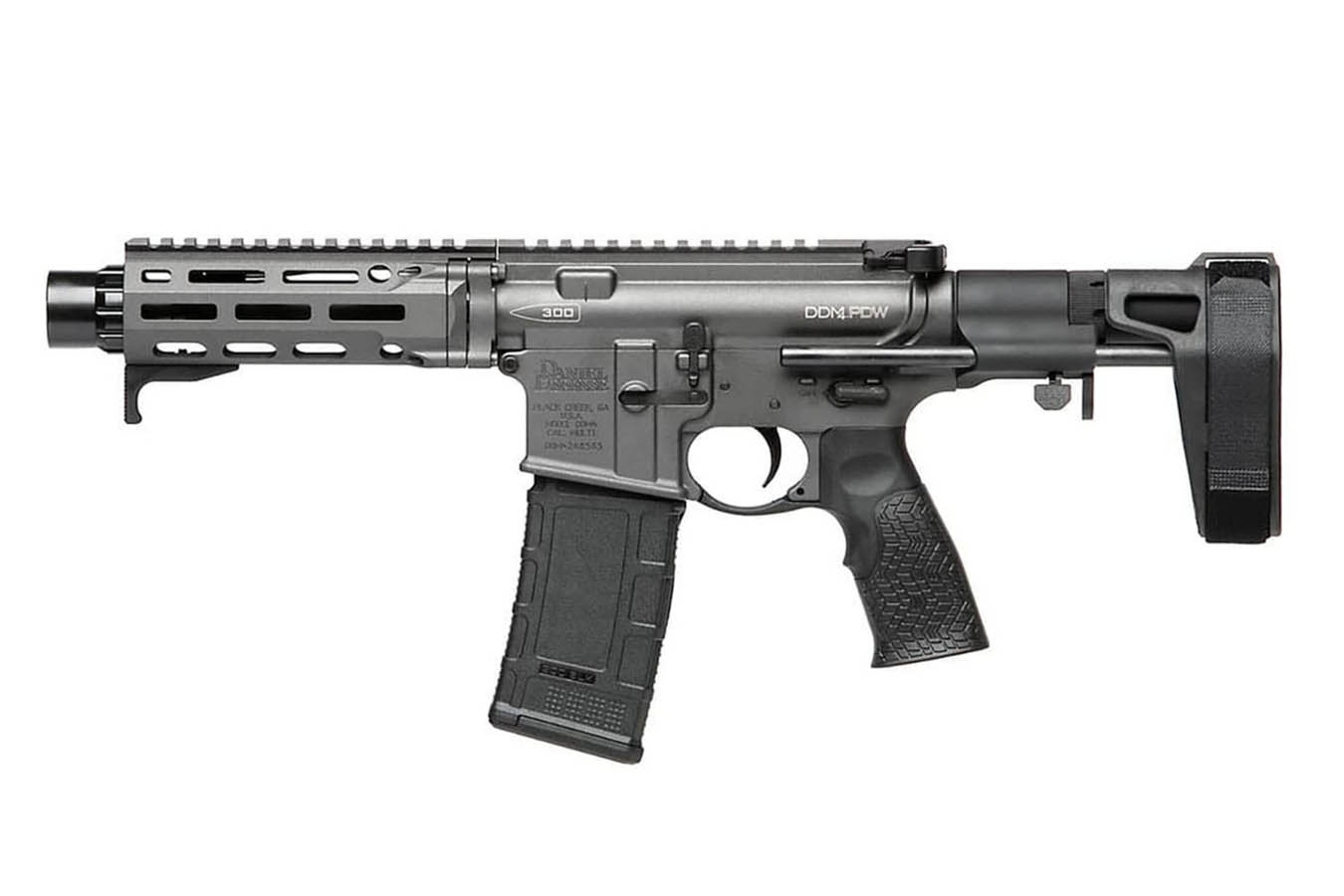 DANIEL DEFENSE DDM4 PDW 300 Blackout AR15 Pistol with Cobalt Gray Finish