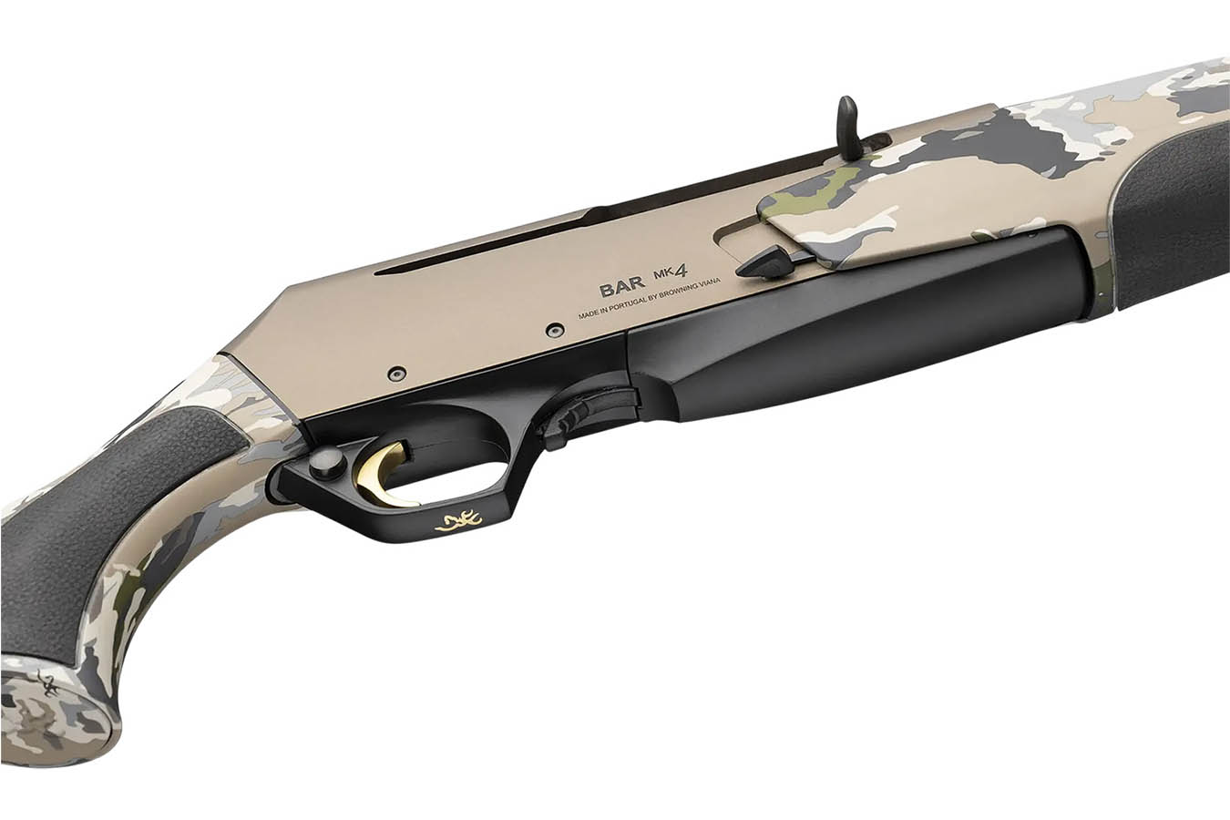 BROWNING FIREARMS BAR MK4 Speed 308 Win Semi-Auto Rifle with OVIX Camo Stock and Smoked Bronze Cerakote Finish