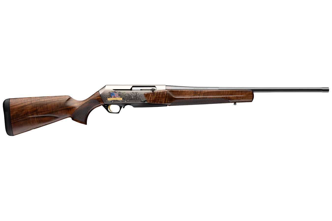BROWNING FIREARMS BAR MK4 Medallion Americana 308 Win Semi-Auto Rifle with 250th Anniversary American Flag Engraving