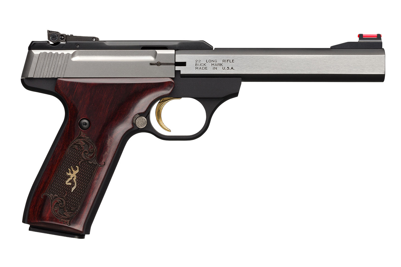 BROWNING FIREARMS Buck Mark Medallion 22LR Rimfire Pistol with Rosewood Grips