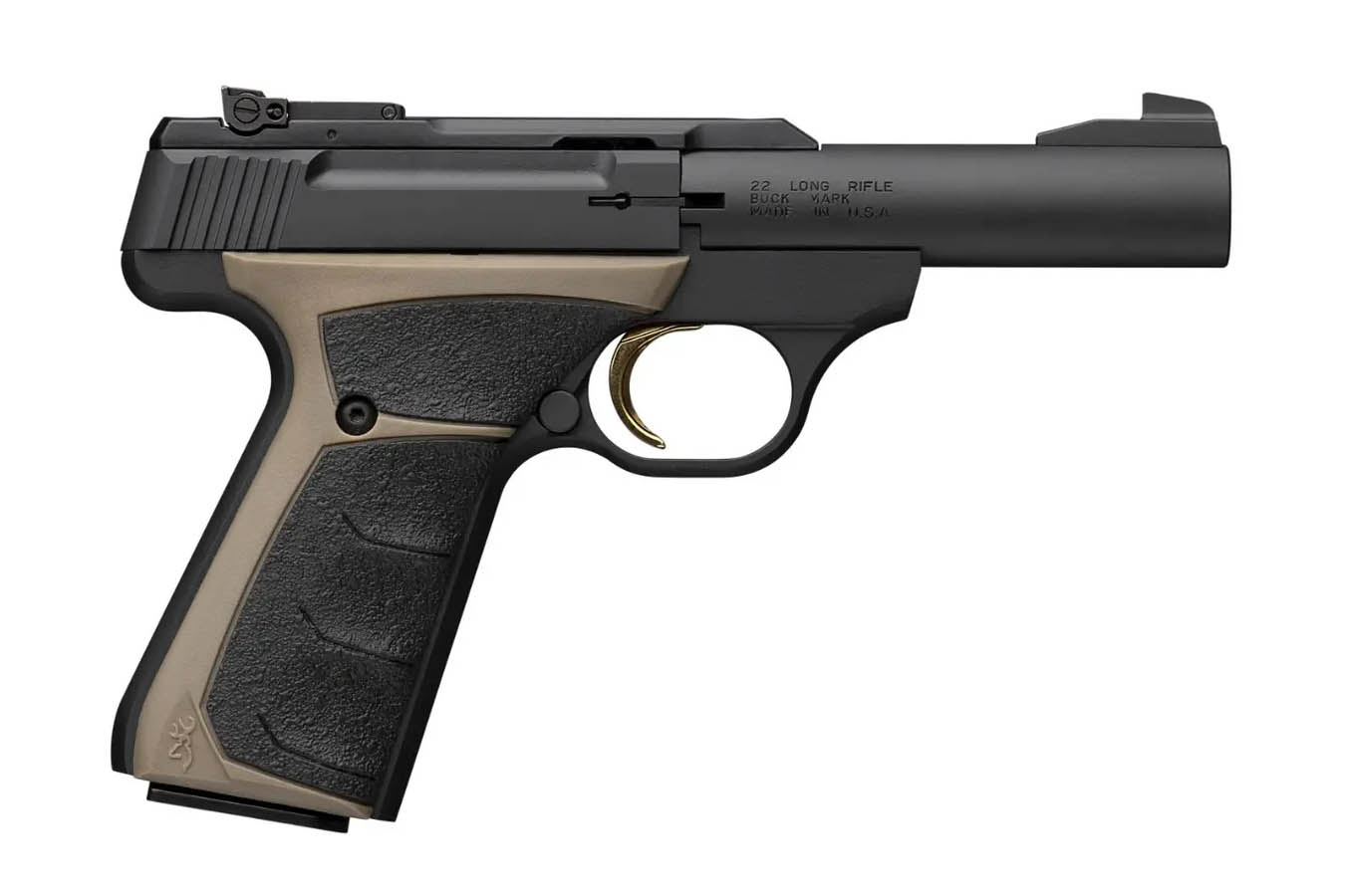 BROWNING FIREARMS Buck Mark Micro Bull 22 LR Semi-Auto Pistol with FDE Grips