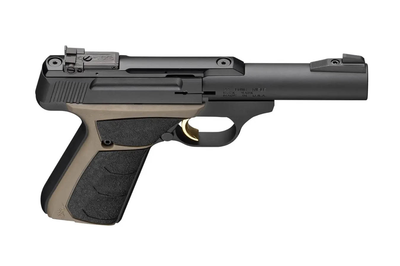 BROWNING FIREARMS Buck Mark Micro Bull 22 LR Semi-Auto Pistol with FDE Grips