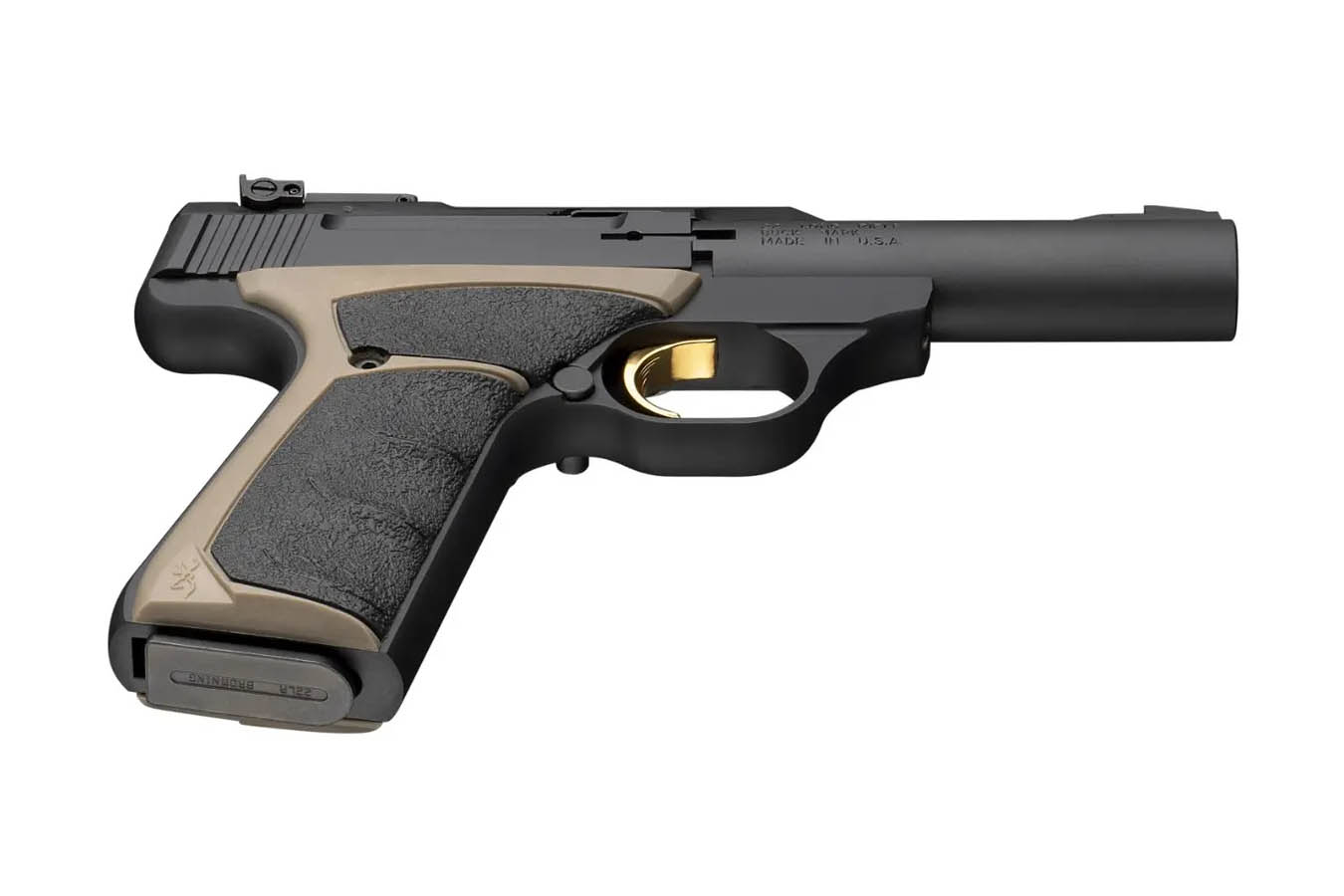 BROWNING FIREARMS Buck Mark Micro Bull 22 LR Semi-Auto Pistol with FDE Grips