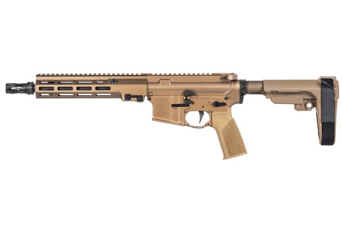 GEISSELE Super Duty MOD1 5.56mm Flat Dark Earth (FDE) Semi-Automatic AR Pistol with SBA3 Brace