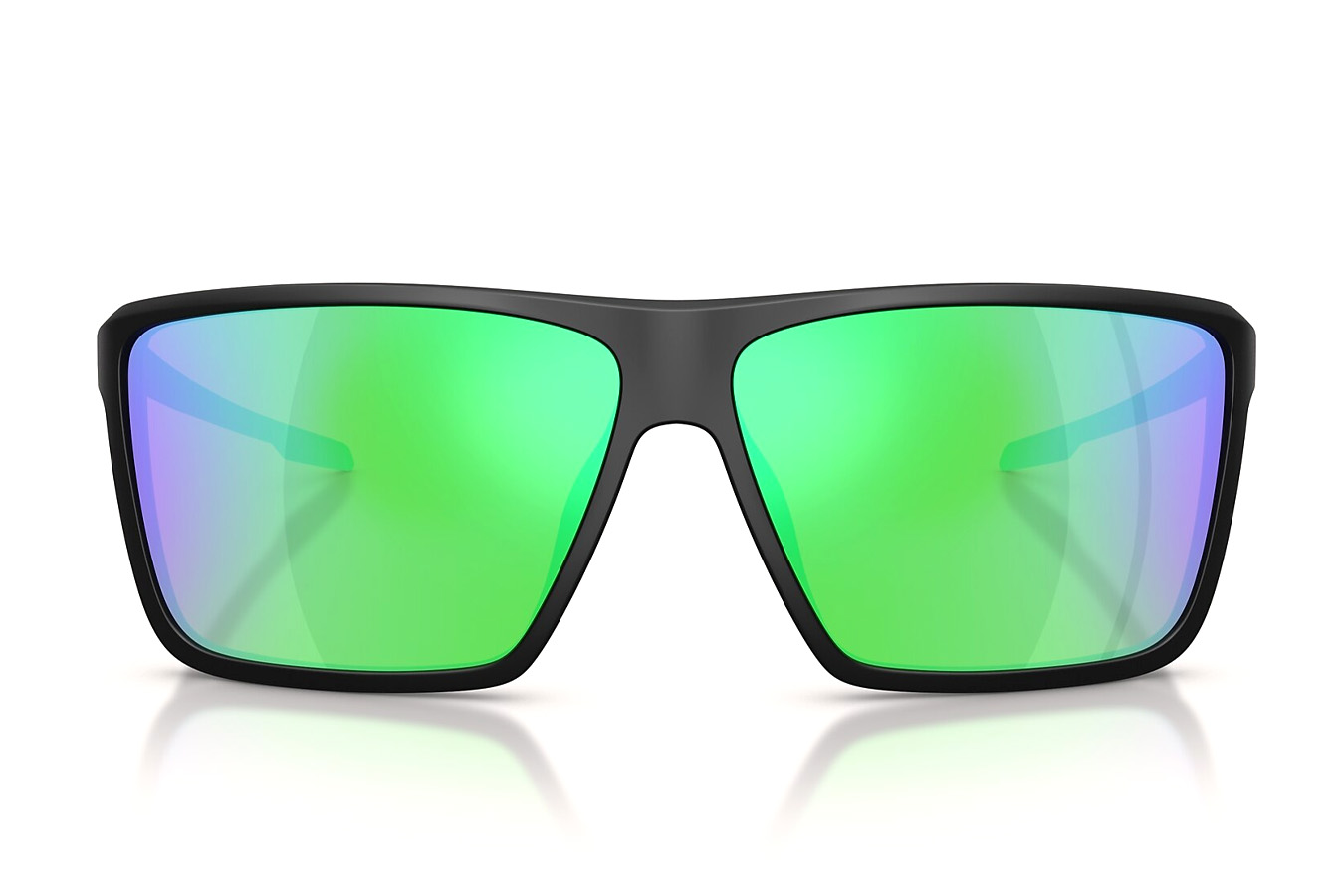NATIVE EYEWEAR Tavern XL Matte Black with Green Reflex Polarized Lenses
