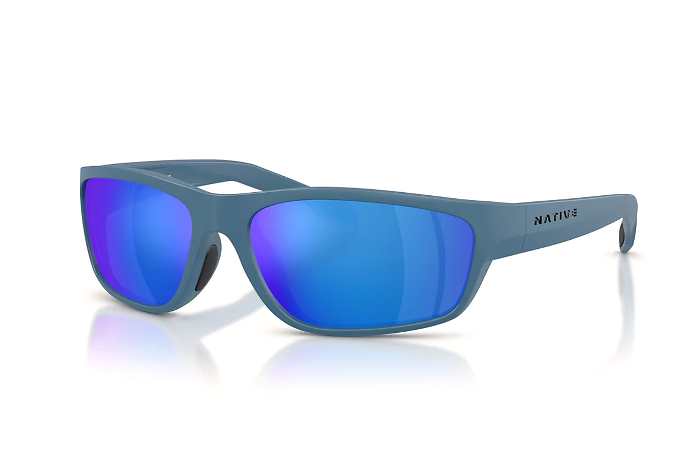 NATIVE EYEWEAR Craggy Overland Blue Frames with Blue Reflex Polarized Lenses
