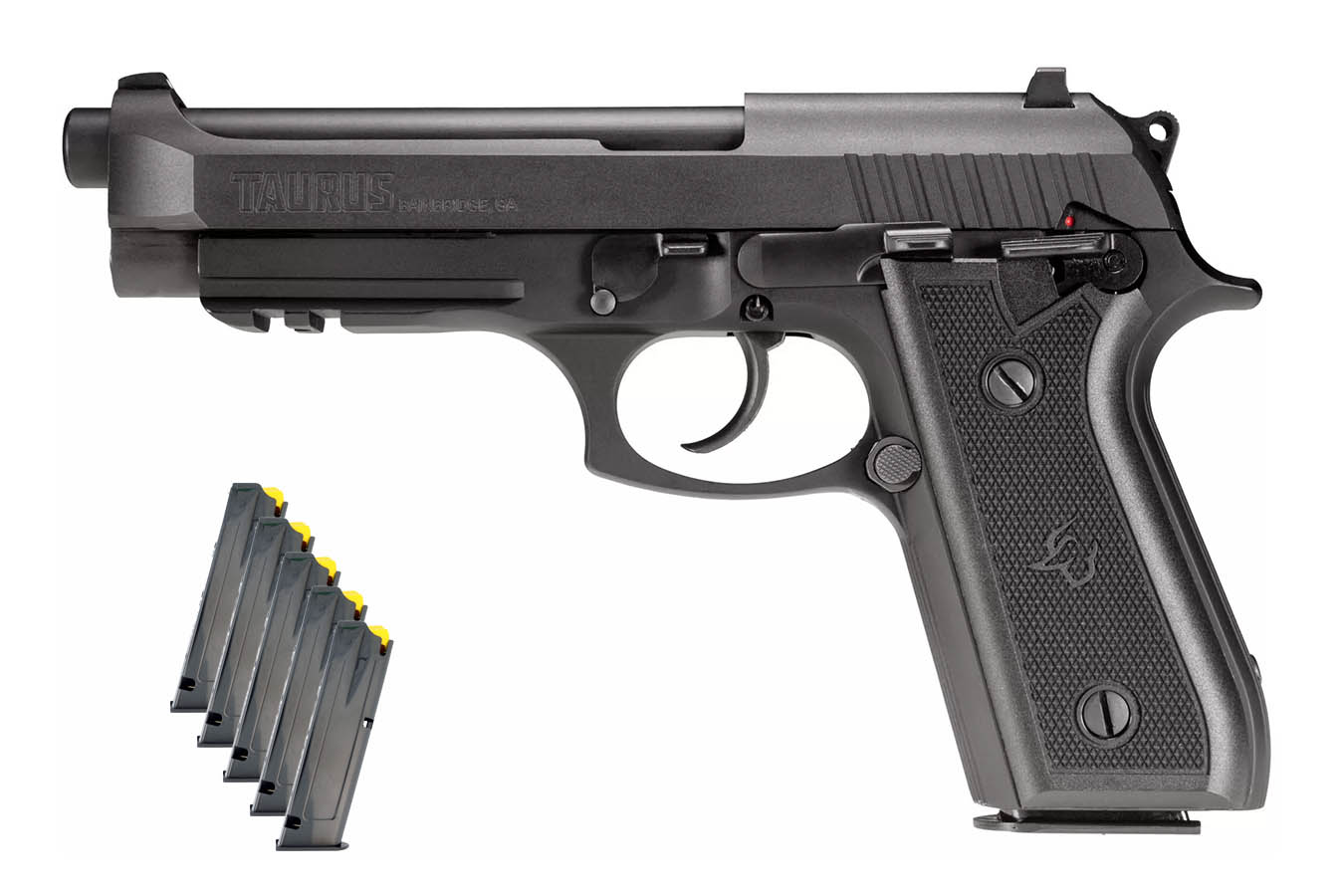 TAURUS PT92 9mm Semi-Auto Pistol with Six Magazines