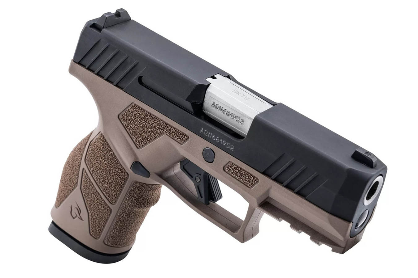 TAURUS GX2 9mm 13+1 Striker-Fired Pistol with Manual Safety Black Slide and Brown Frame