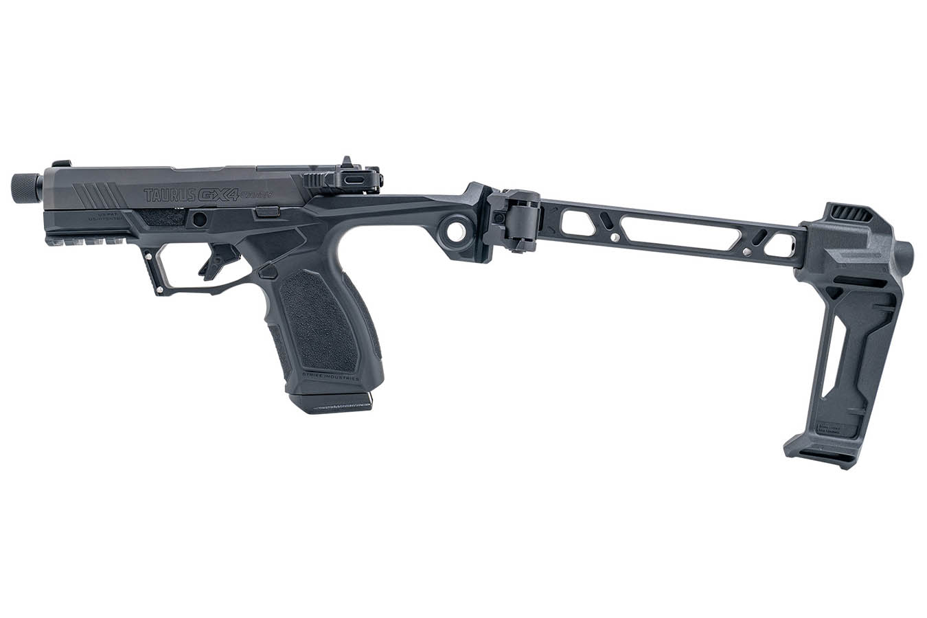 TAURUS GX4 Carry Strike Bravo 9mm Pistol with Strike Industries FSA Single Stabilizer Brace