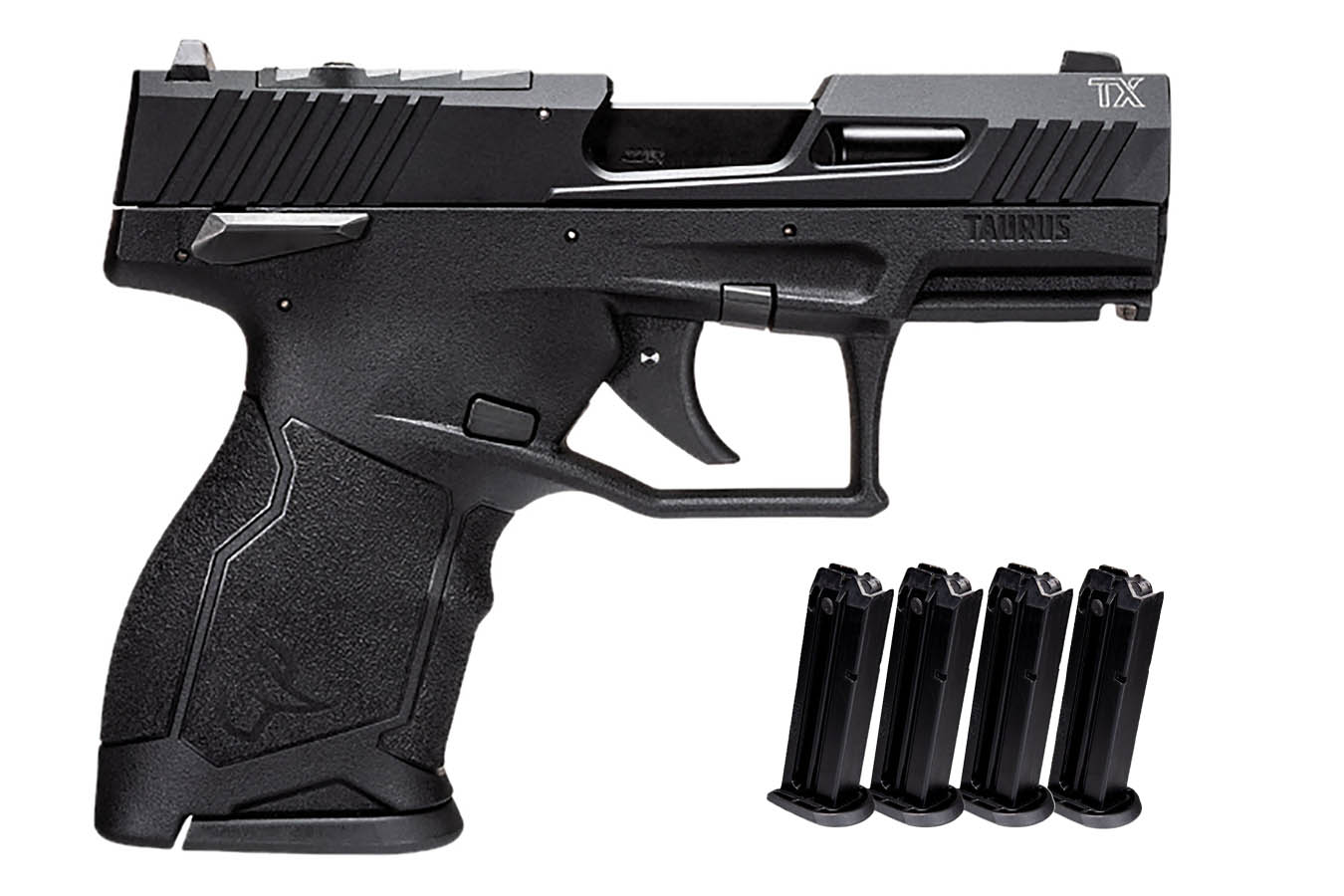 TAURUS TX22 Compact 22LR Optic Ready Semi-Auto Pistol with 5 Total Magazines